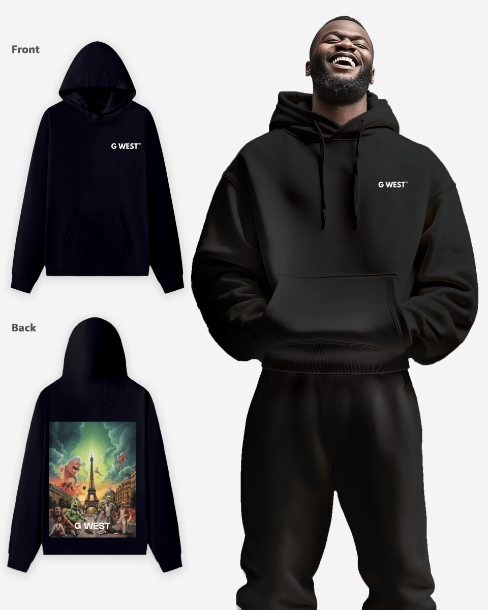 G West In Paris Heavy Premium Oversize Hoodie
