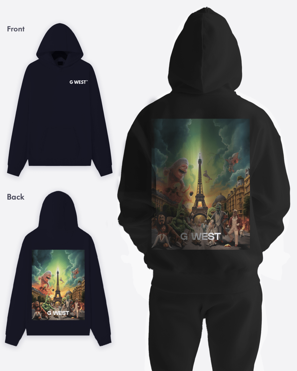 G West In Paris Heavy Premium Oversize Hoodie