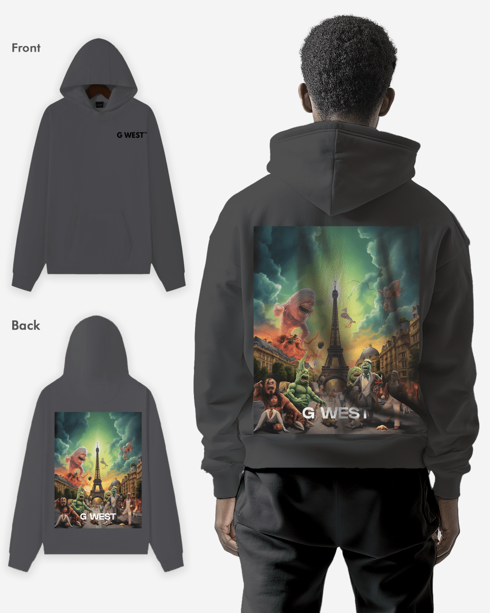 G West In Paris Heavy Premium Oversize Hoodie