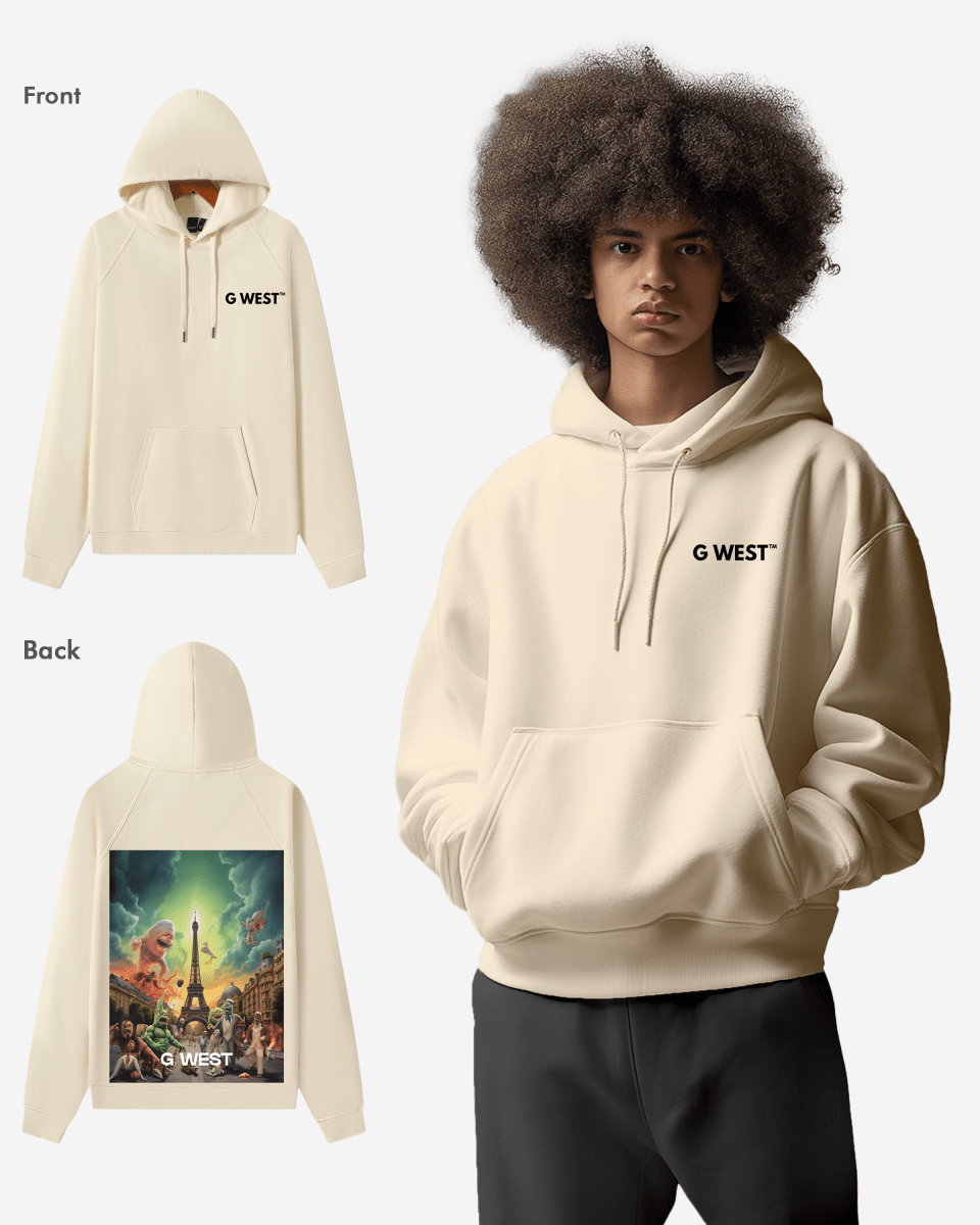 G West In Paris Heavy Premium Oversize Hoodie