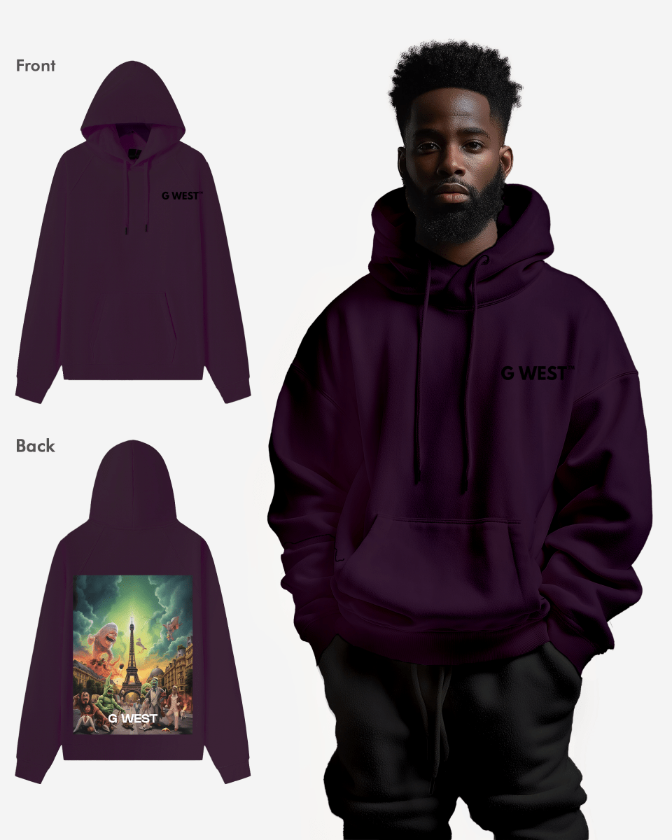 G West In Paris Heavy Premium Oversize Hoodie