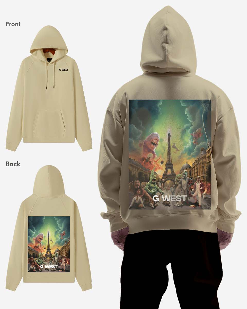 G West In Paris Heavy Premium Oversize Hoodie