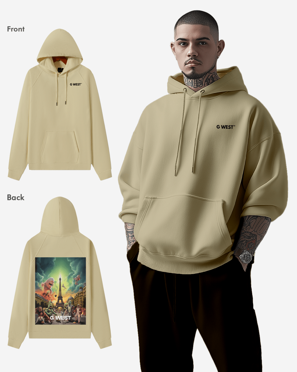 G West In Paris Heavy Premium Oversize Hoodie