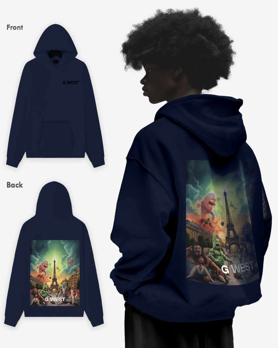 G West In Paris Heavy Premium Oversize Hoodie