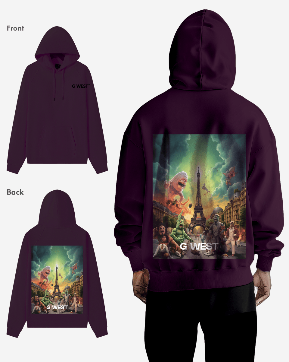 G West In Paris Heavy Premium Oversize Hoodie
