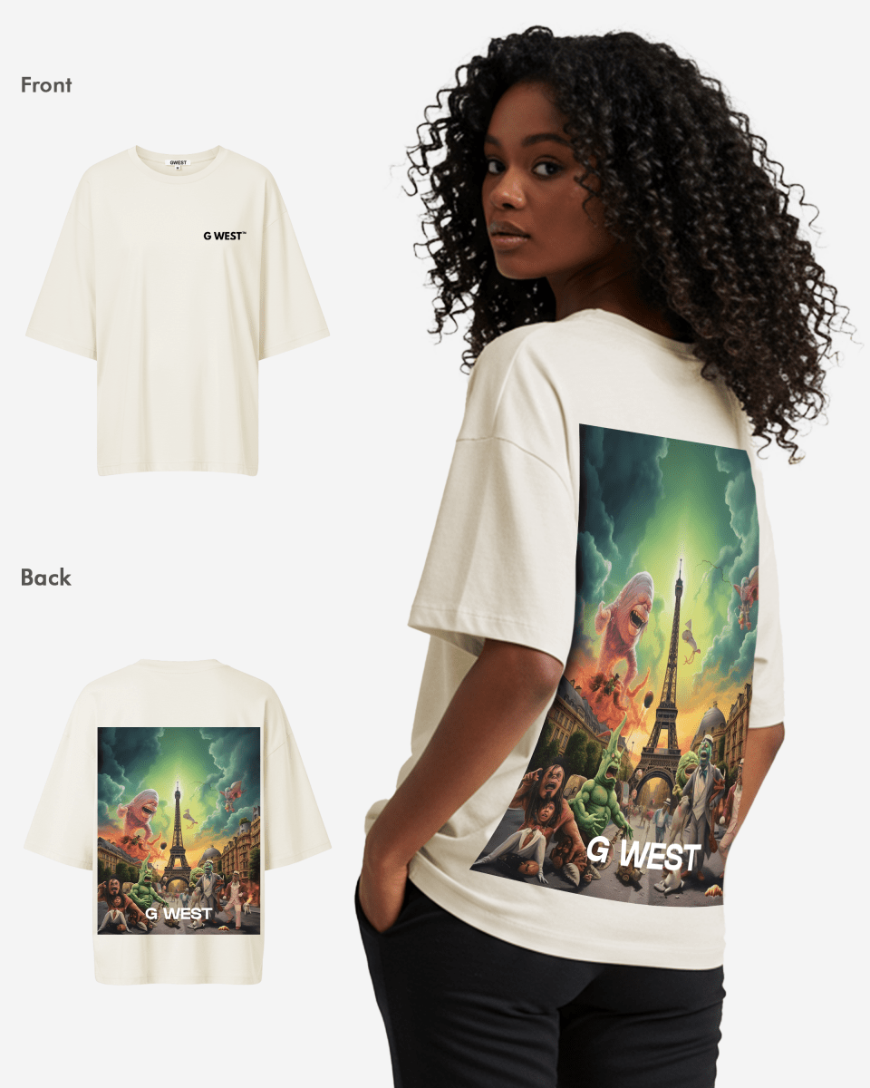 G West In Paris Oversized T-Shirt - WOMEN