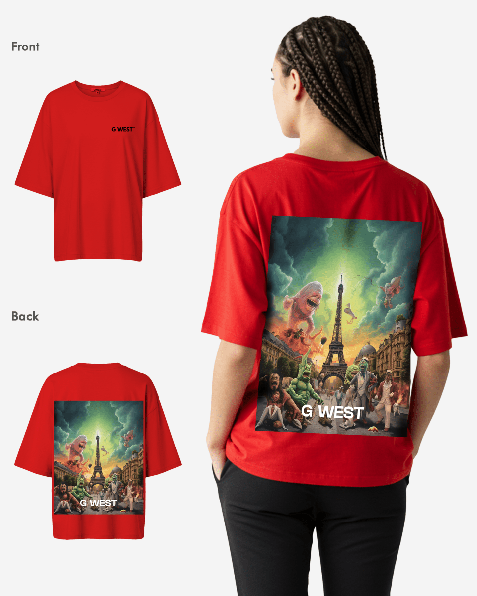 G West In Paris Oversized T-Shirt - WOMEN