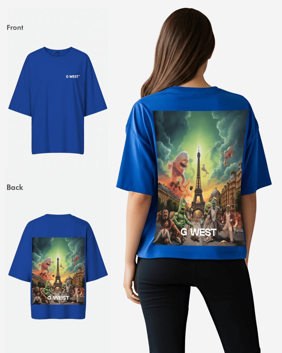 G West In Paris Oversized T-Shirt - WOMEN