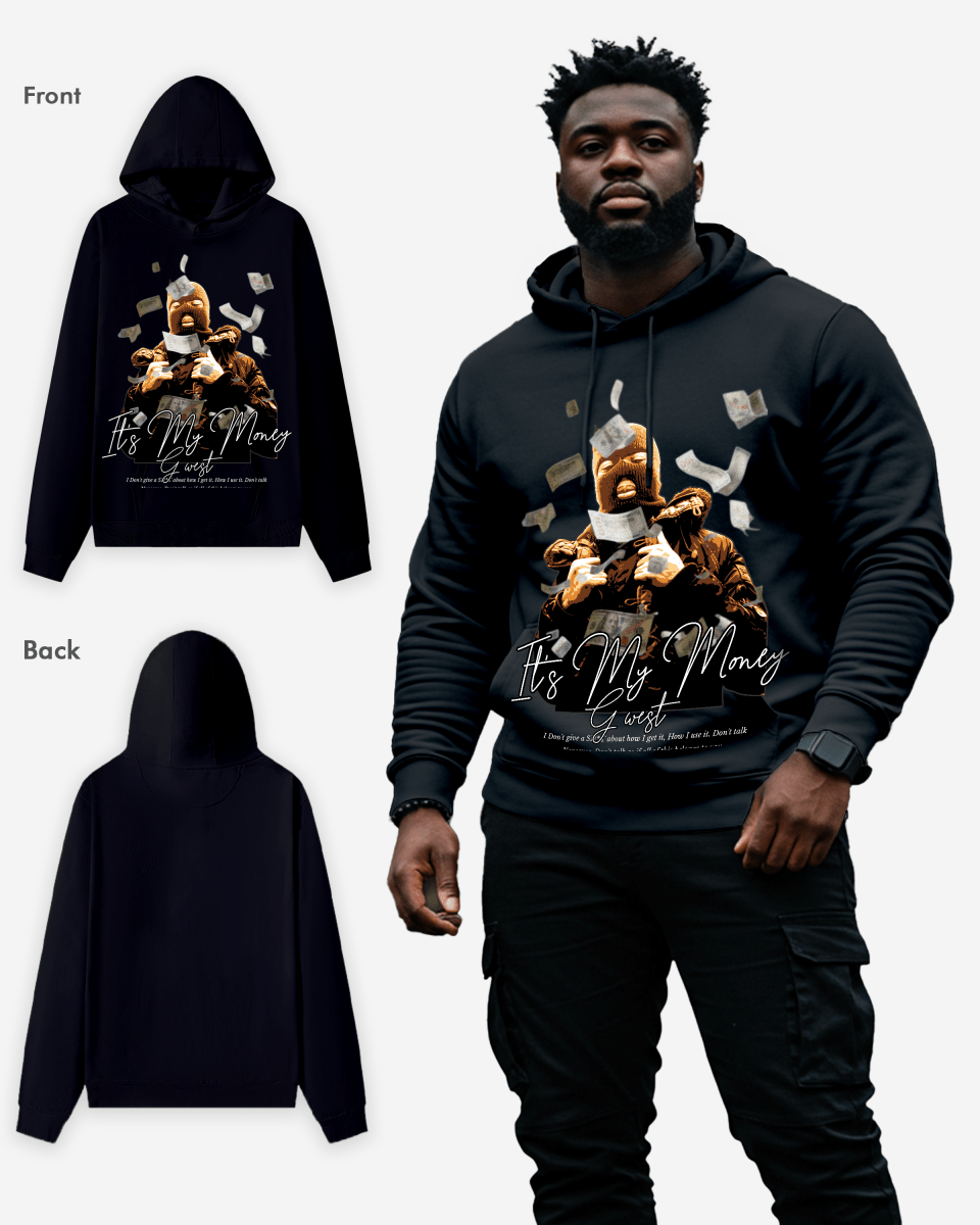 G West Its My Money Hoodie Big and Tall