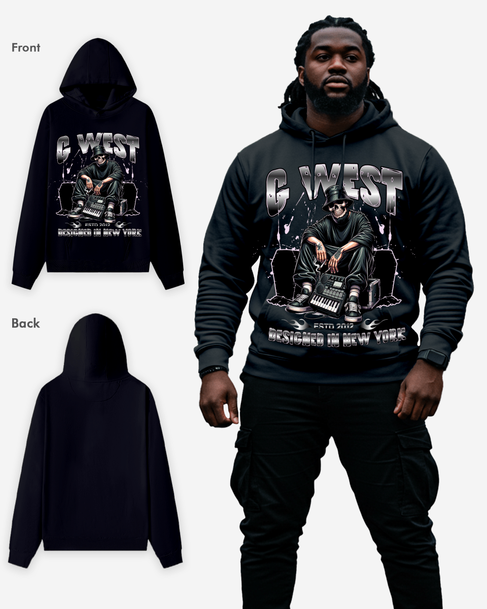 G West Jamming With The Dead Hoodie Big and Tall