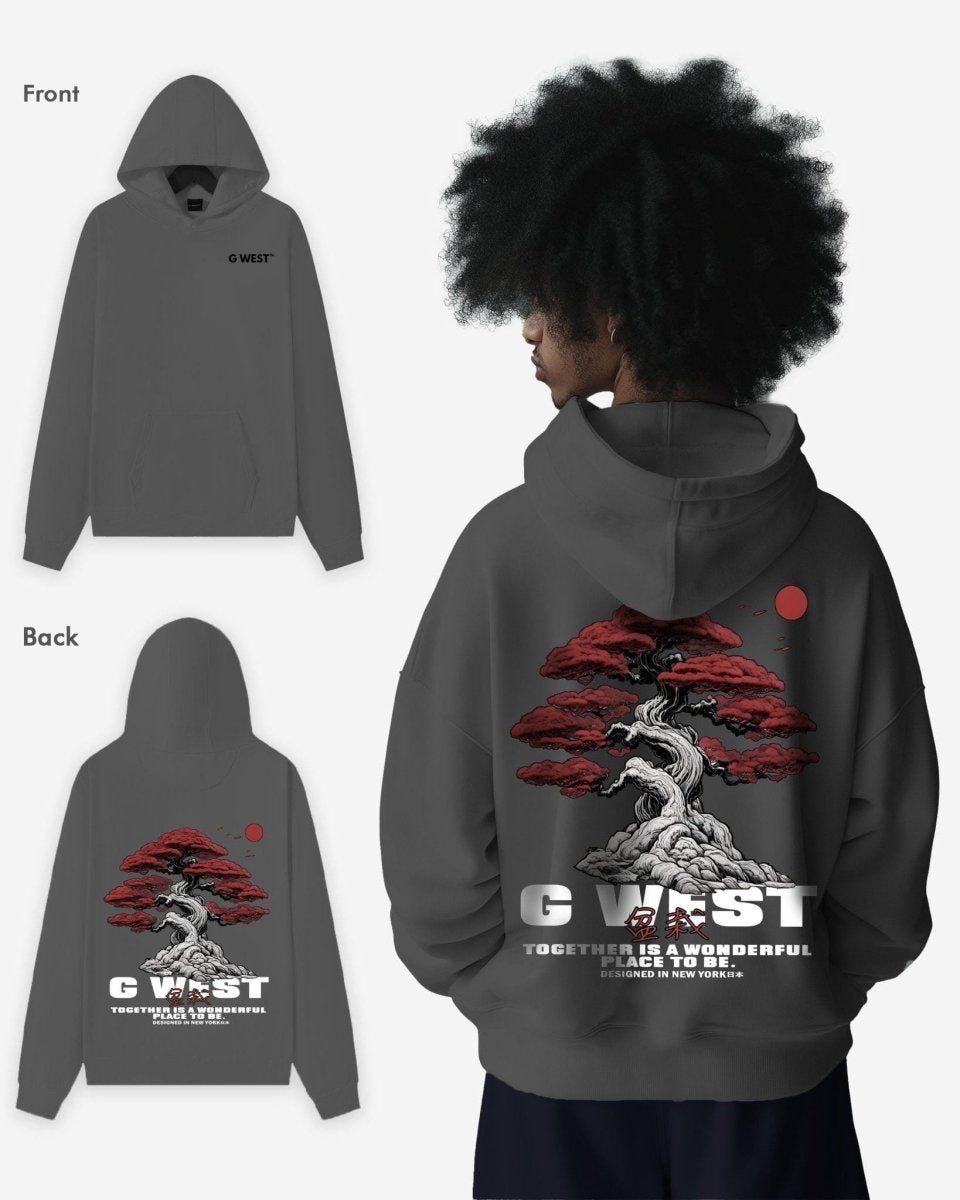 G West Japan Tree Oversize Hoodie