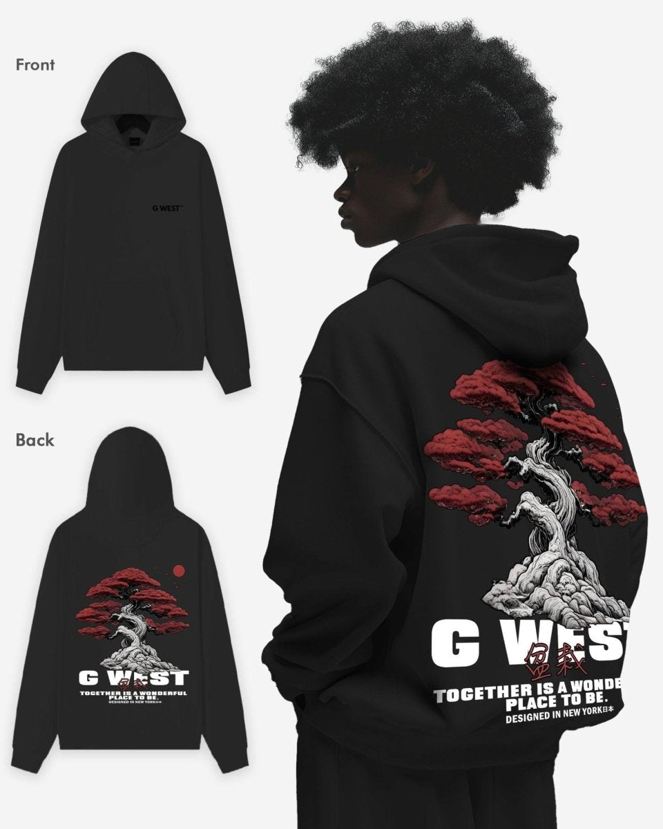G West Japan Tree Oversize Hoodie
