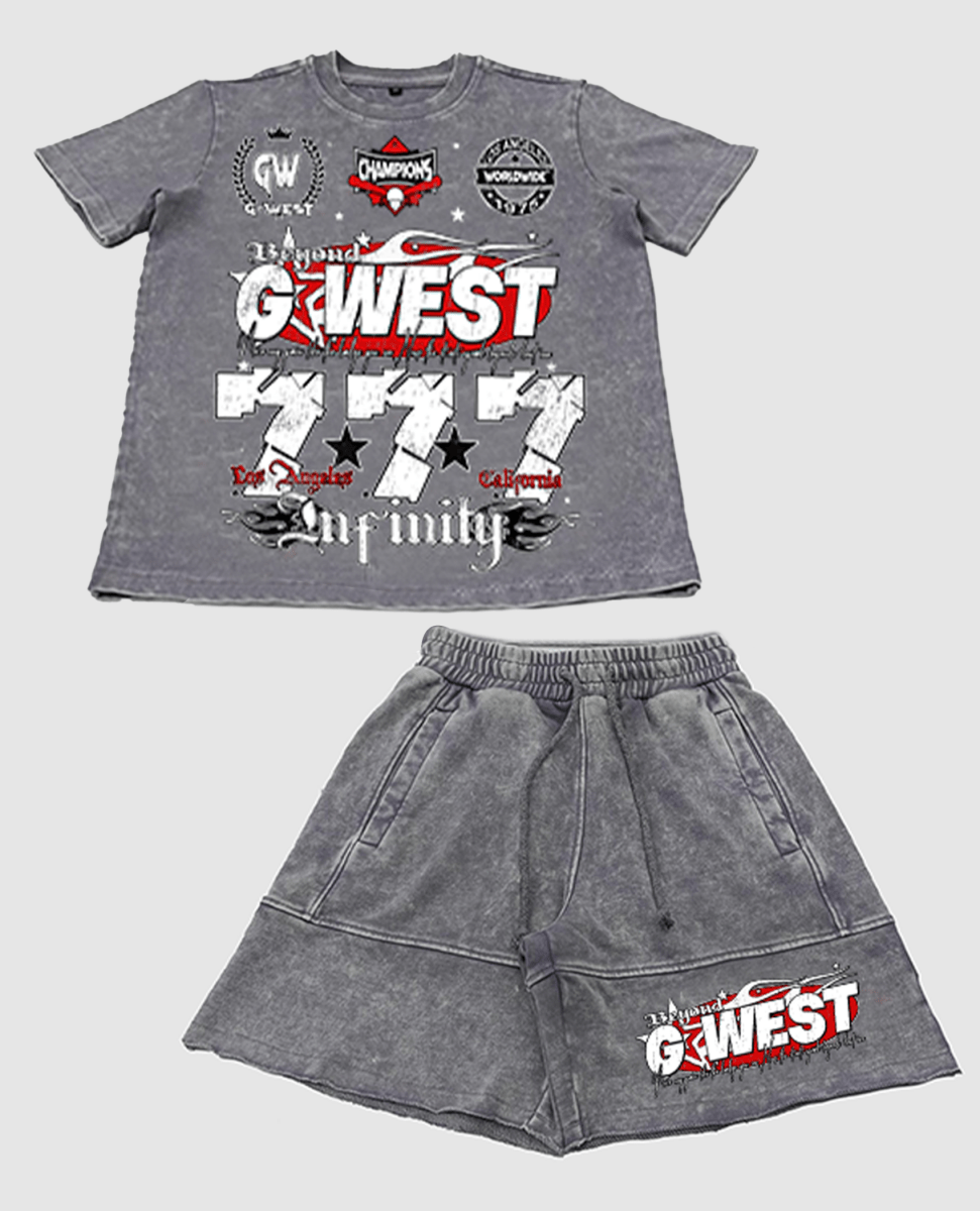 G WEST KIDS BEYOND TEE & SHORT