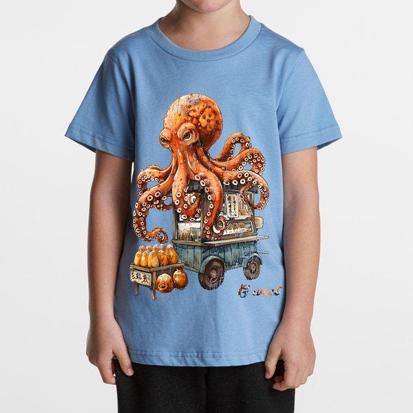 G West Kids Octopus Cart Tee - Dtpbasty9068