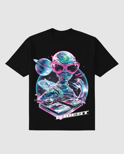 G West Kids Techno Dj Tshirt - Gwpbasty5067