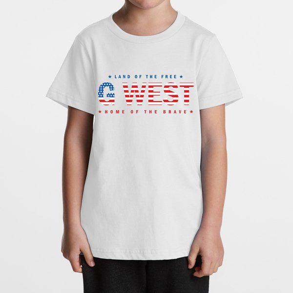 G West Kids Usa Flag Tee - Dtpbasty9065