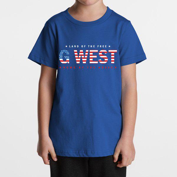 G West Kids Usa Flag Tee - Dtpbasty9065