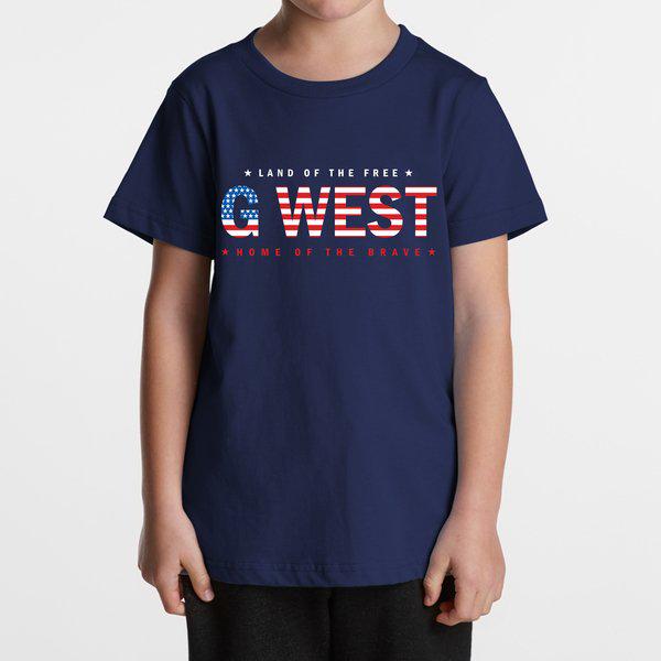 G West Kids Usa Flag Tee - Dtpbasty9065