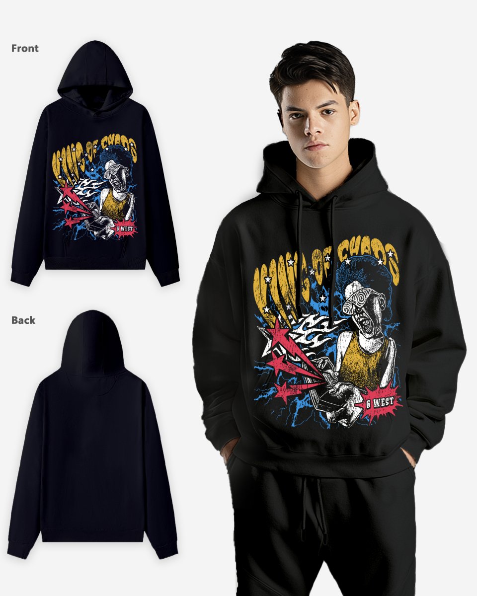 G WEST KING OF CHAOS OVERSIZE HOODIE