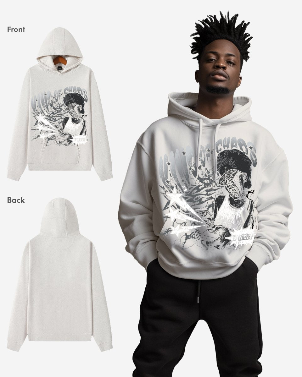 G WEST KING OF CHAOS OVERSIZE HOODIE