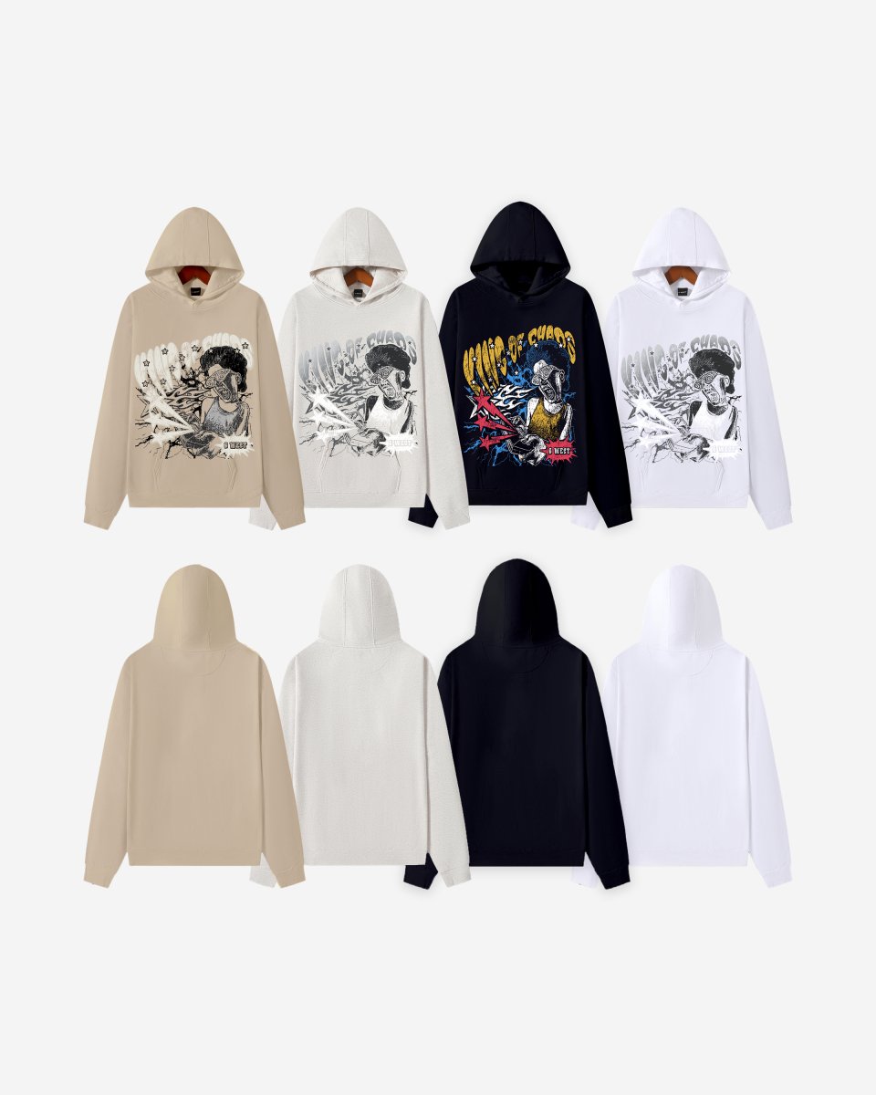 G WEST KING OF CHAOS OVERSIZE HOODIE
