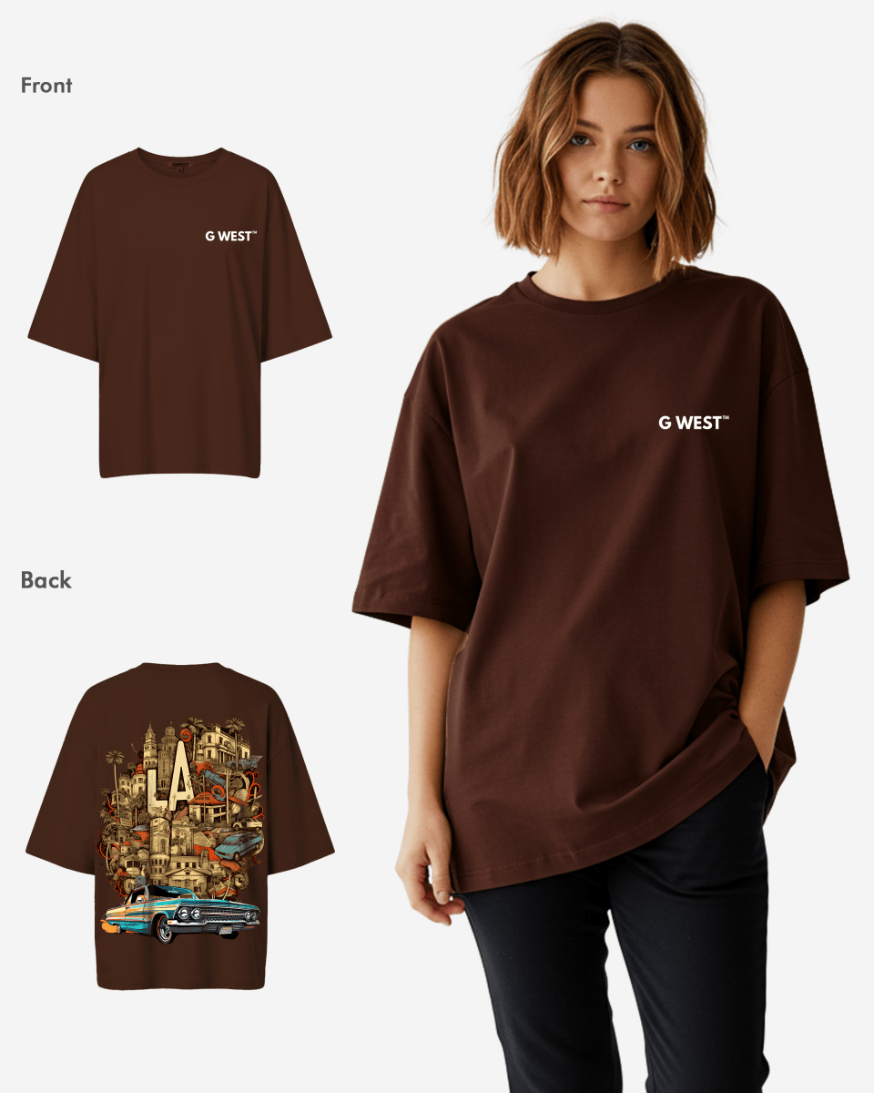 G West La Culture Oversized T Shirt  - WOMEN