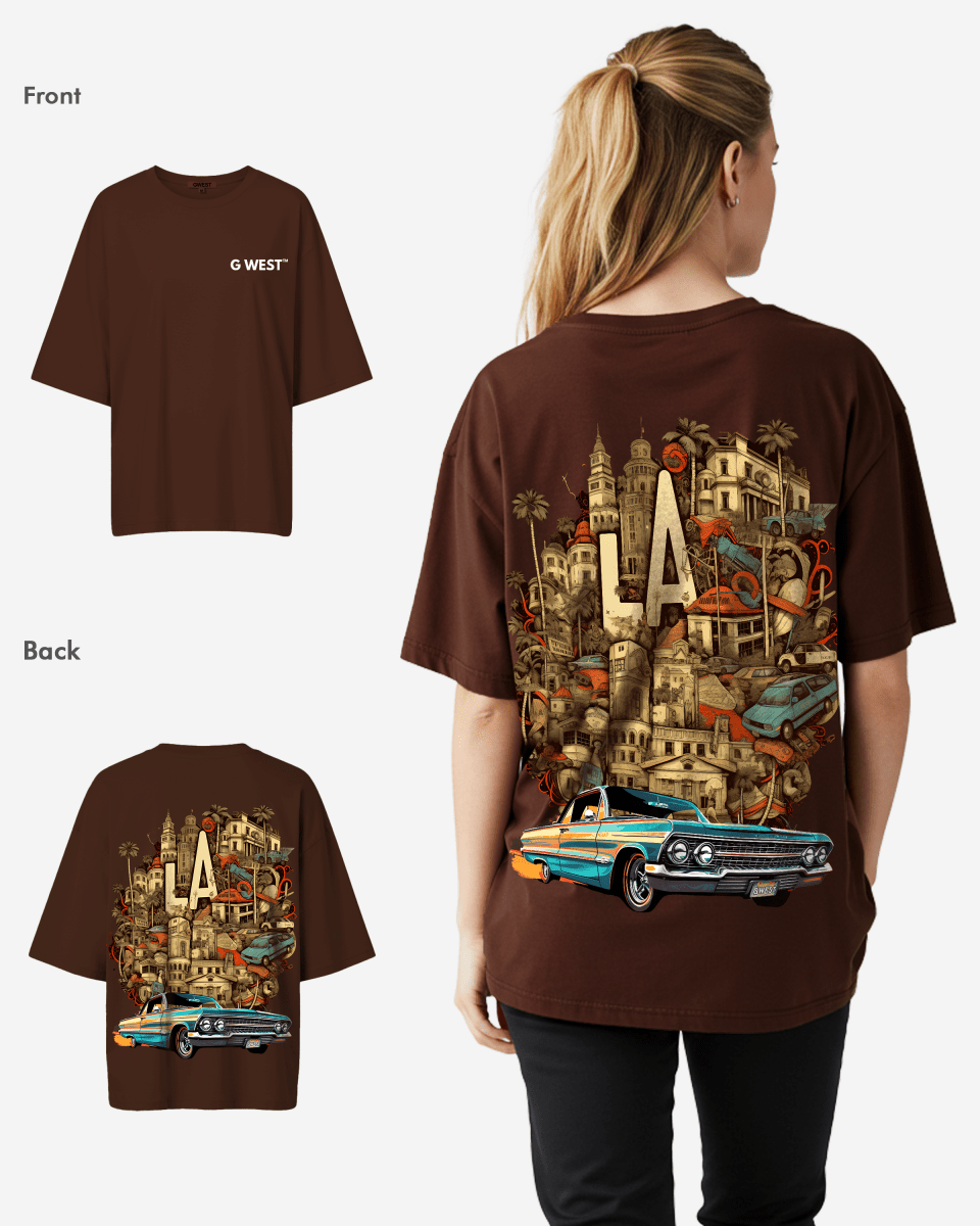 G West La Culture Oversized T Shirt  - WOMEN