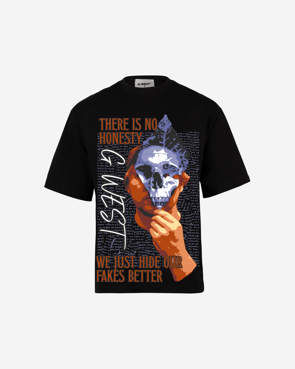 G-WEST Living in the shadows Oversized Tee