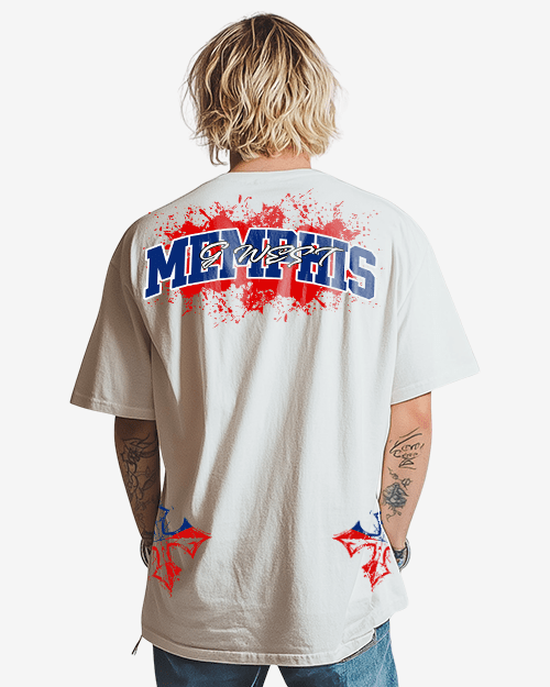 G West Memphis Blood Arch Logo Tee Big and Tall