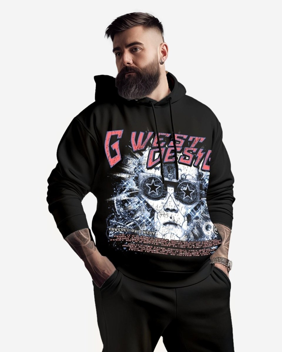 G West Mens Chasing Dreams Oversize Hoodie