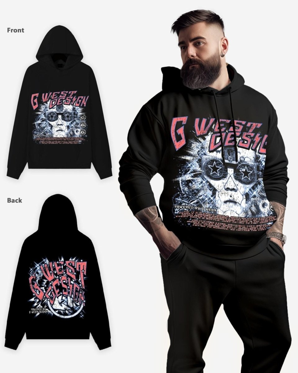 G West Mens Chasing Dreams Oversize Hoodie