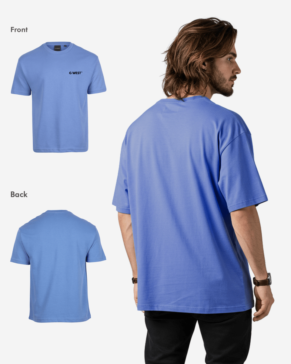 G WEST MENS LOGO KEEP DRY OVERSIZED TEE