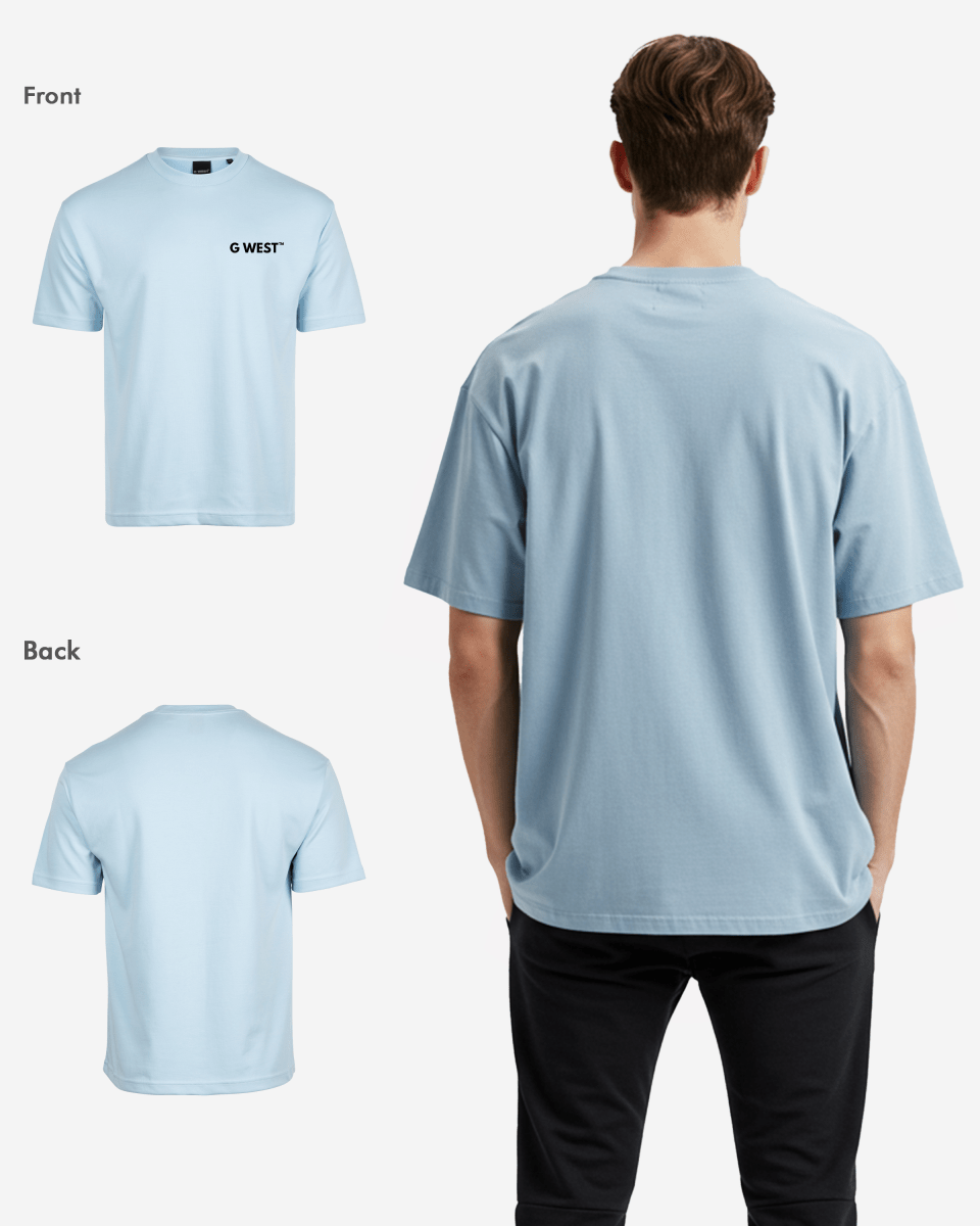 G WEST MENS LOGO KEEP DRY OVERSIZED TEE