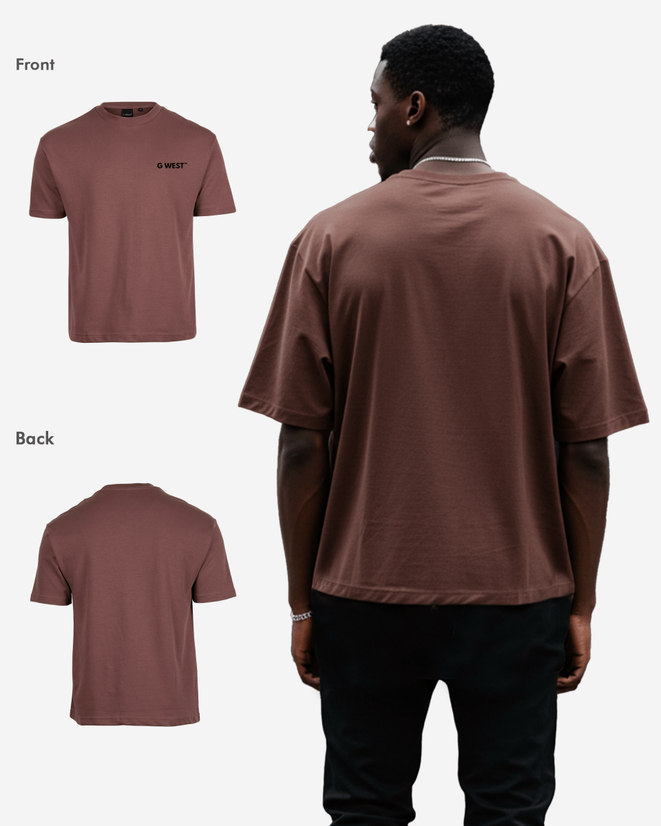 G WEST MENS LOGO KEEP DRY OVERSIZED TEE