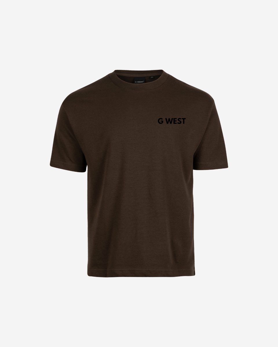G WEST MENS LOGO KEEP DRY OVERSIZED TEE