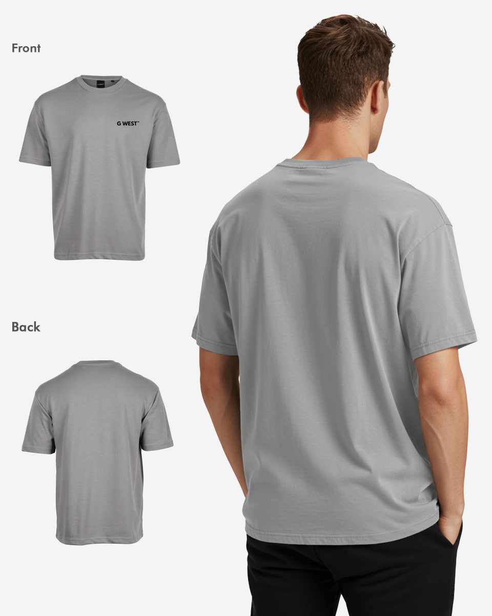 G WEST MENS LOGO KEEP DRY OVERSIZED TEE