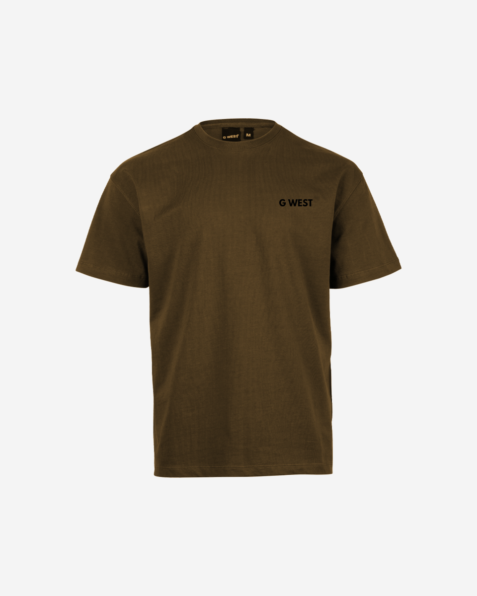 G WEST MENS LOGO KEEP DRY OVERSIZED TEE