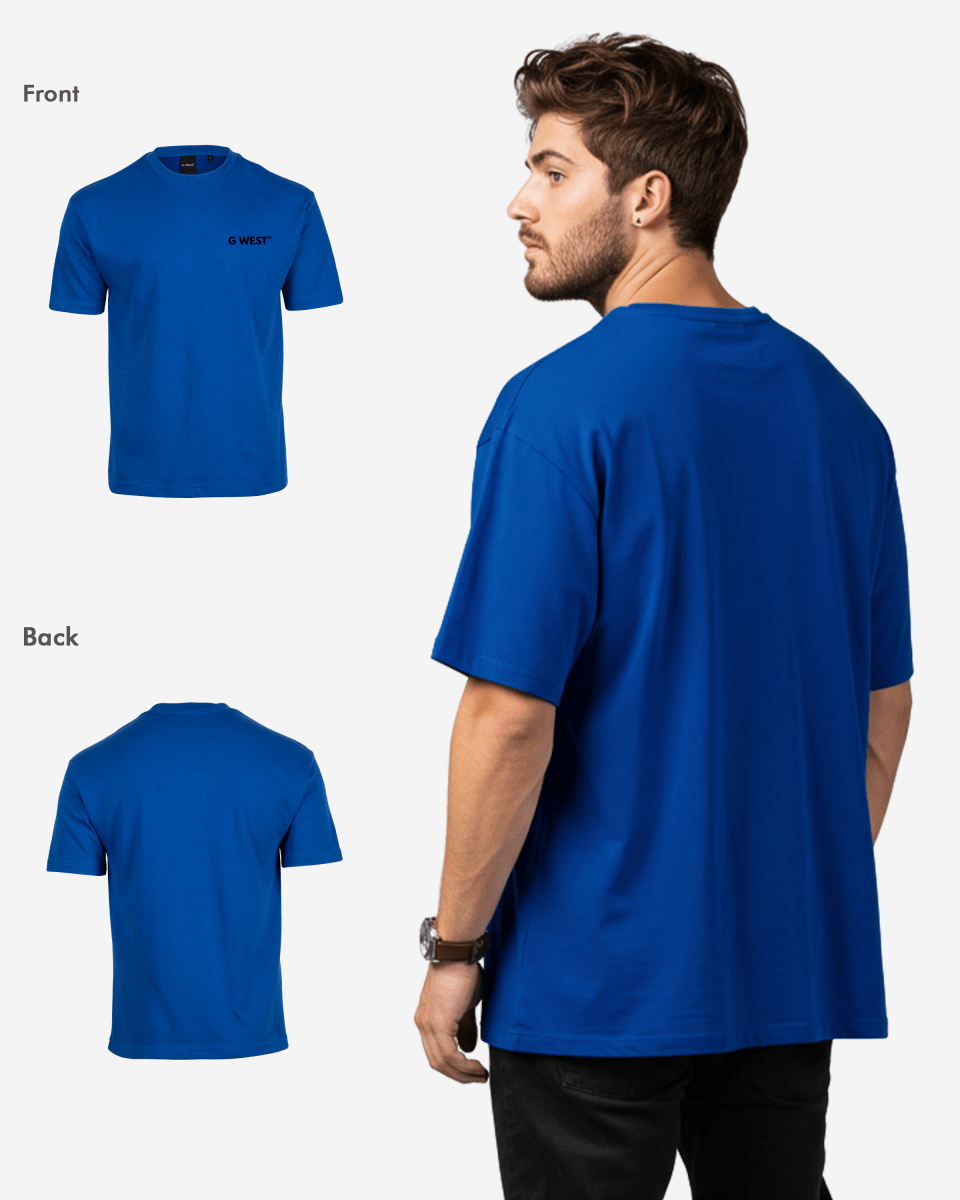 G WEST MENS LOGO KEEP DRY OVERSIZED TEE