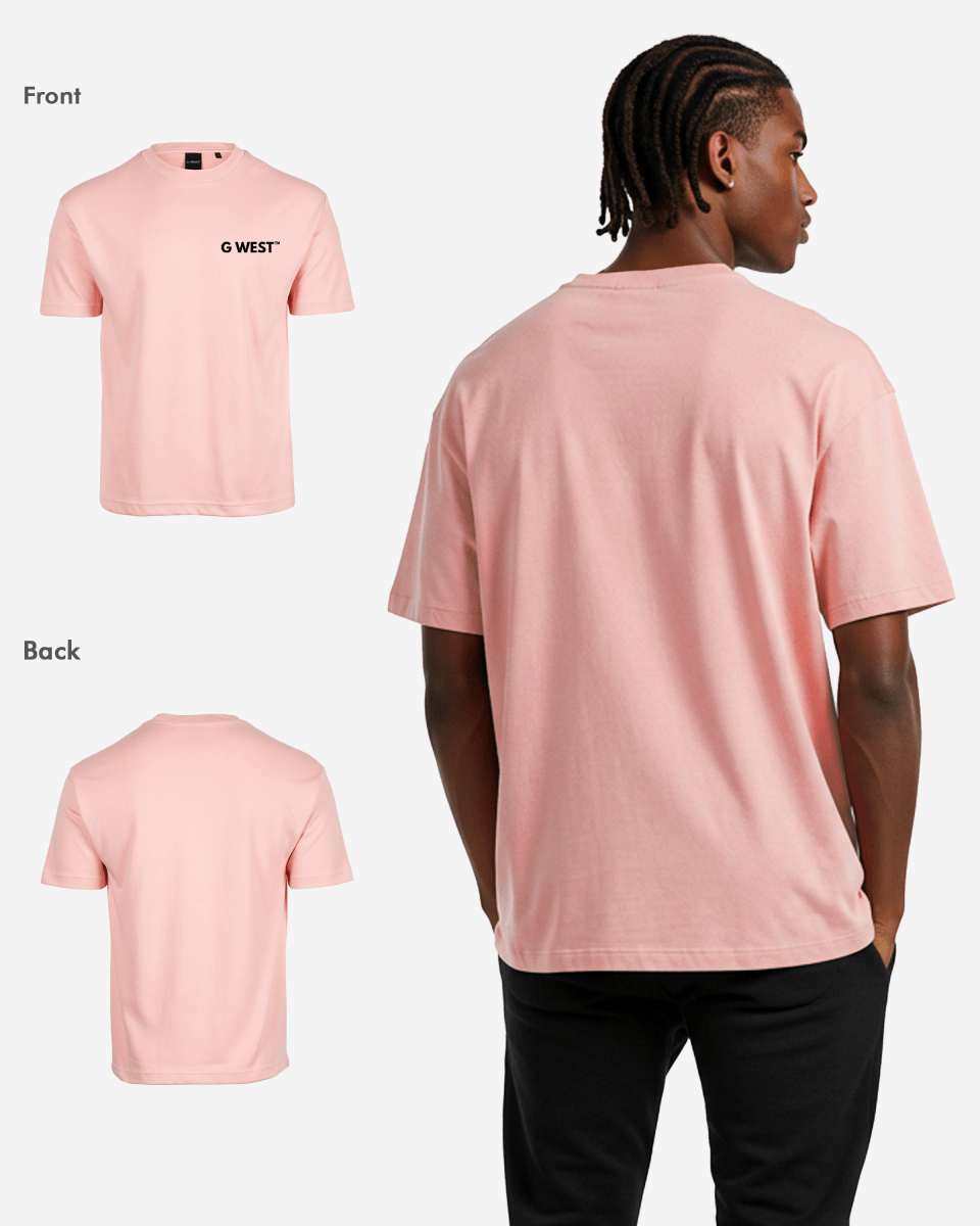 G WEST MENS LOGO KEEP DRY OVERSIZED TEE