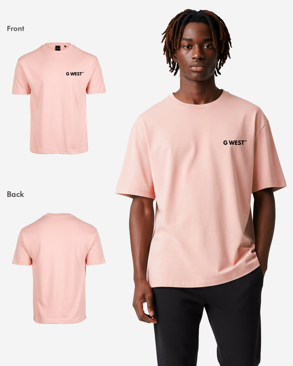 G WEST MENS LOGO KEEP DRY OVERSIZED TEE