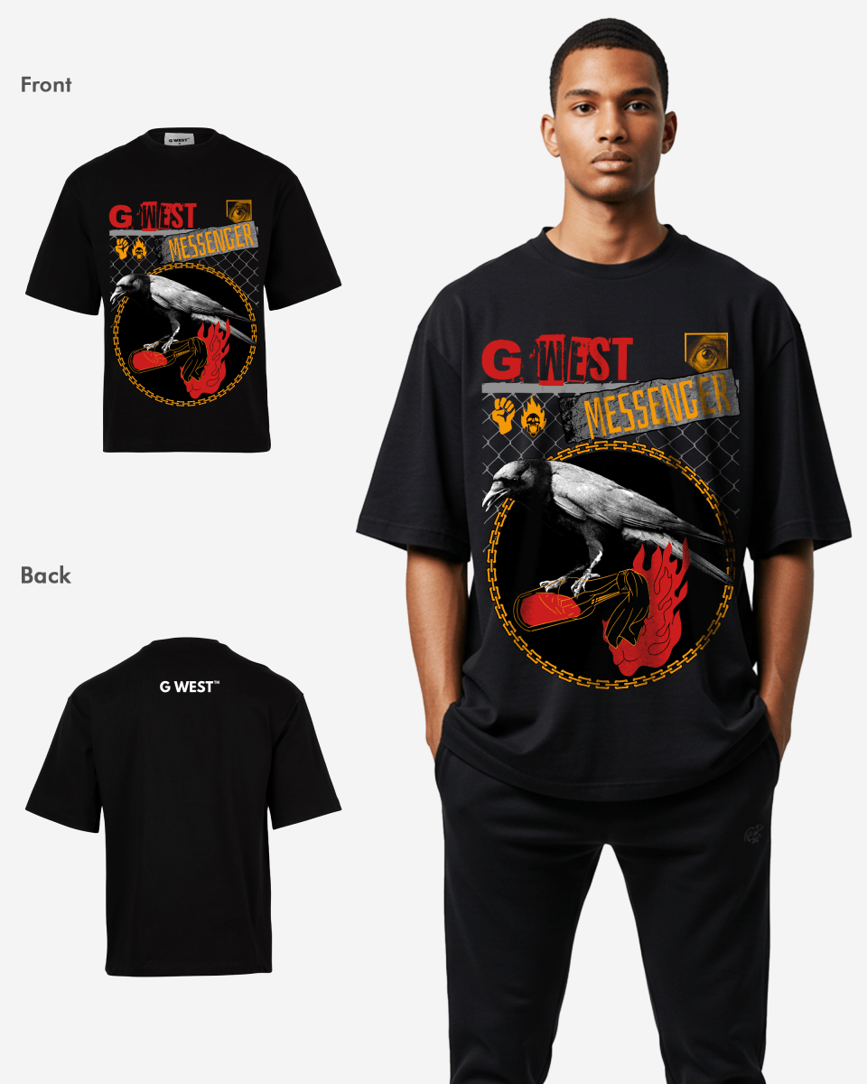 G-WEST MESSENGER OVERSIZED TEE