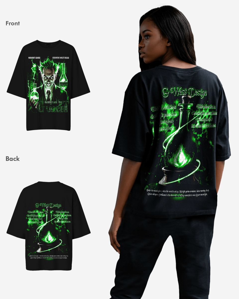 G West Midnight Genius Premium Oversized Tee -WOMEN