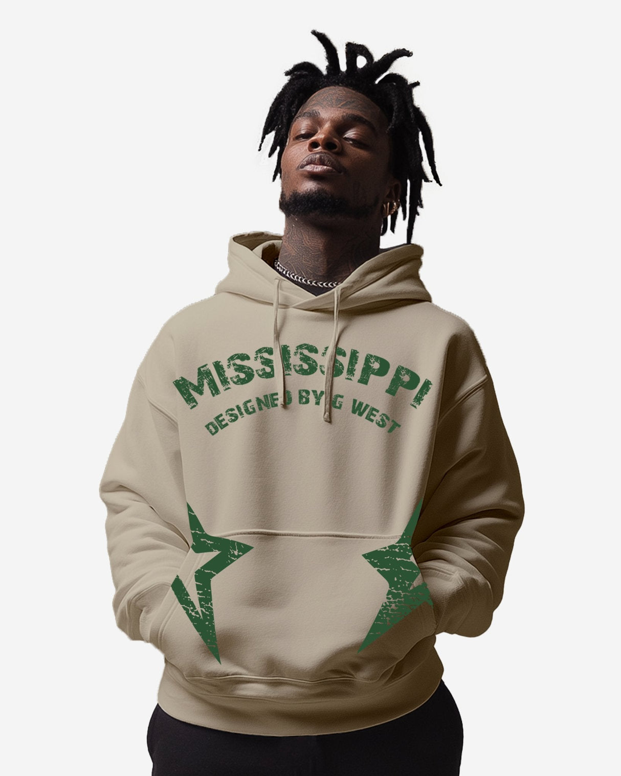 G WEST MISSISSIPPI TAN HOODIE