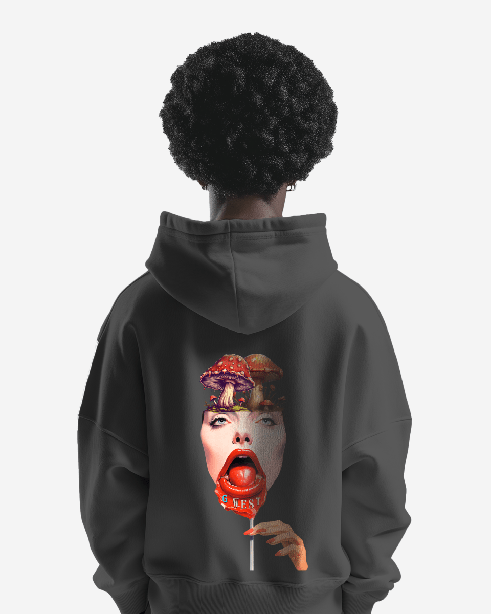 G West Mushroom Lollipop Heavy Premium Hoodie