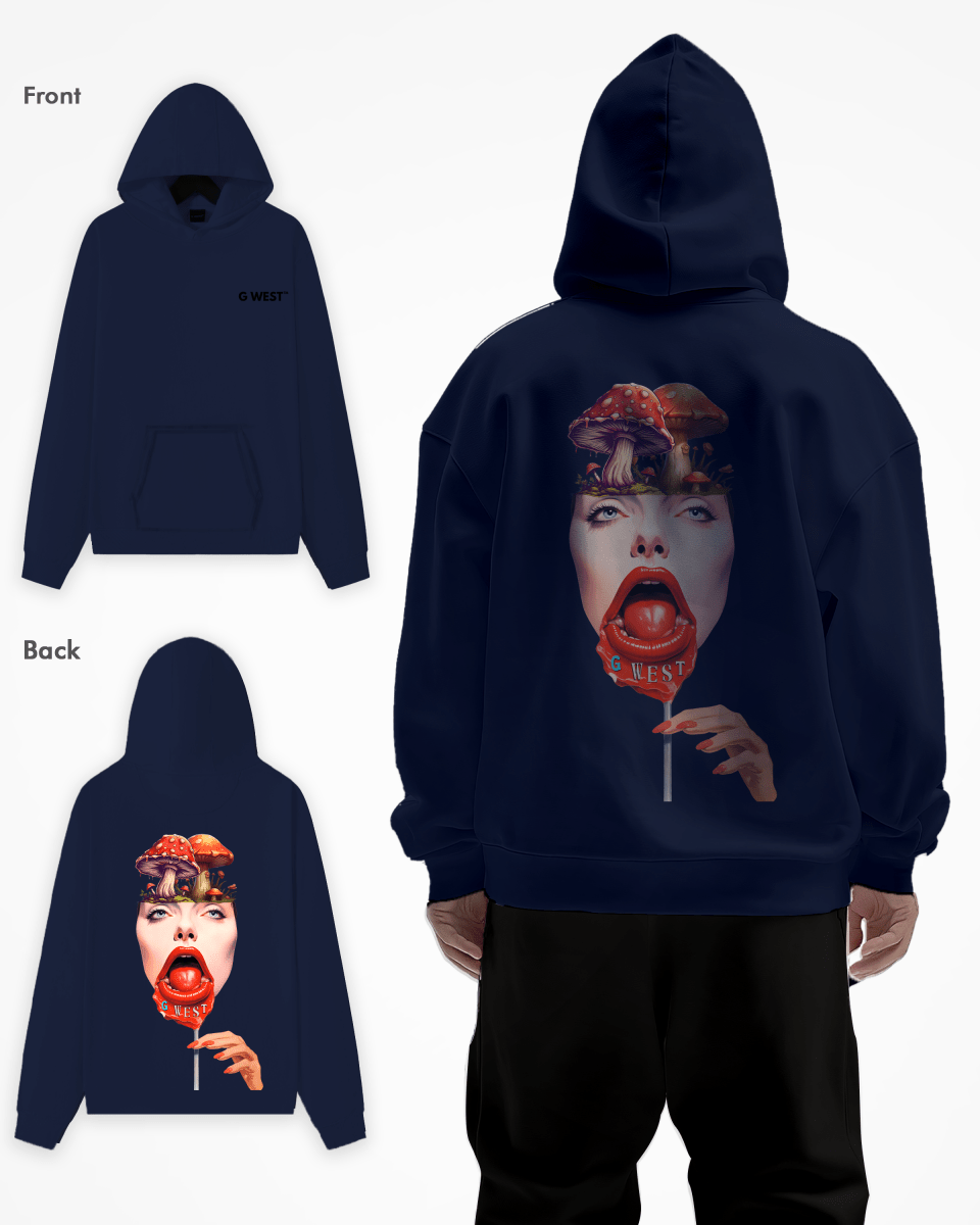 G West Mushroom Lollipop Heavy Premium Hoodie