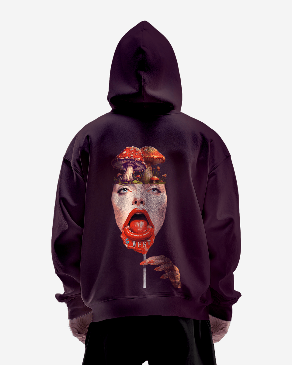 G West Mushroom Lollipop Heavy Premium Hoodie