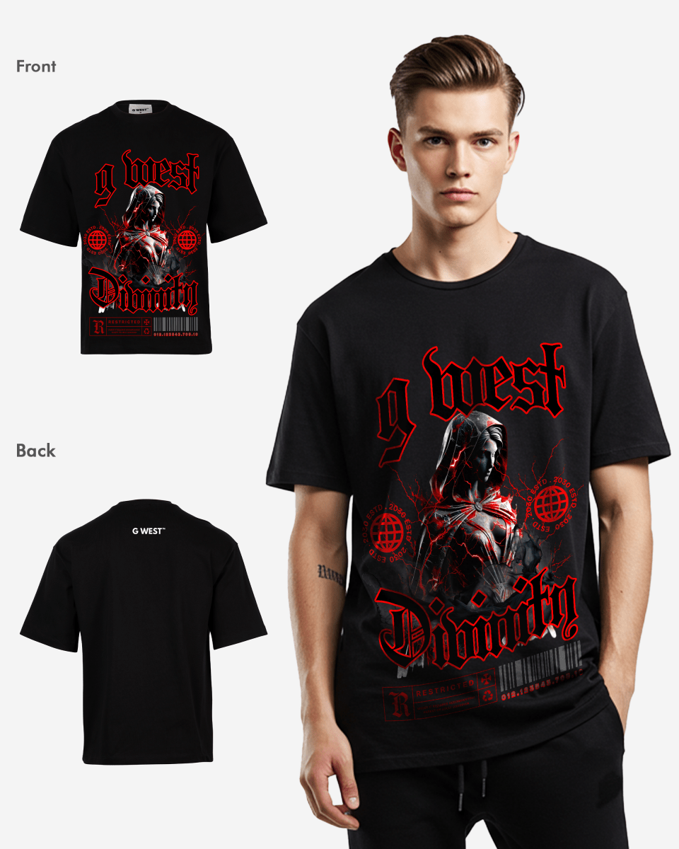 G-WEST MYSTIC DIVINITY OVERSIZED TEE