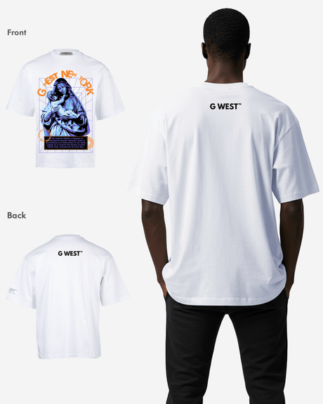 G-WEST NEW YORK OVERSIZED TEE