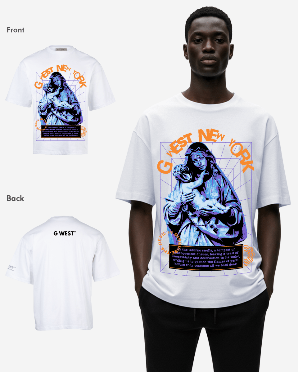 G-WEST NEW YORK OVERSIZED TEE