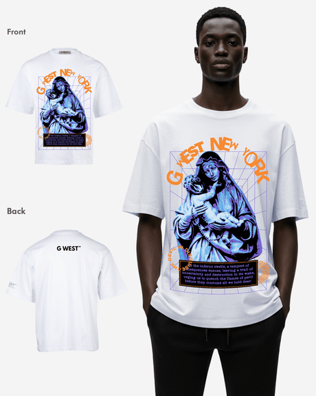 G-WEST NEW YORK OVERSIZED TEE